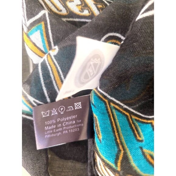 San Jose Sharks Infinity Scarf NHL Licensed Black Teal Wrap by Little Earth - Picture 5 of 5